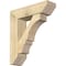 Ekena Millwork Balboa Slat Rough Sawn Bracket w/ Offset Brace, Douglas Fir, 8"W x 28"D x 32"H BKT0806X28X32BOA06RDF - alternate 1
